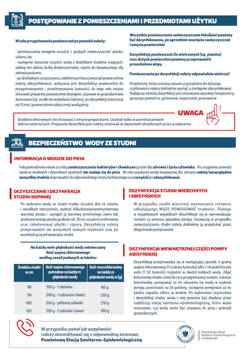 informacje dla powodzian